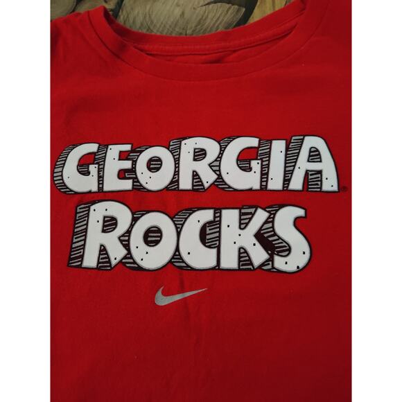 Nike Georgia Bulldogs University School House Rock Style T-Shirt Kids Small 4-5 - Picture 6 of 6